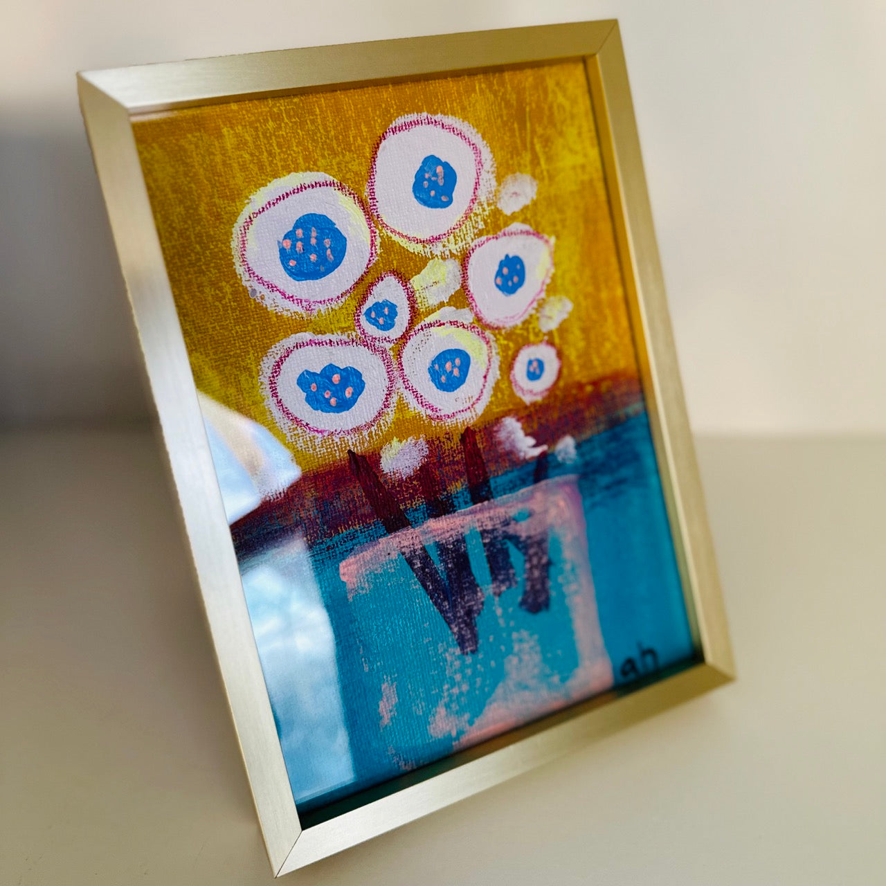Joyful Vase No.2 • 5x7" Mixed Media