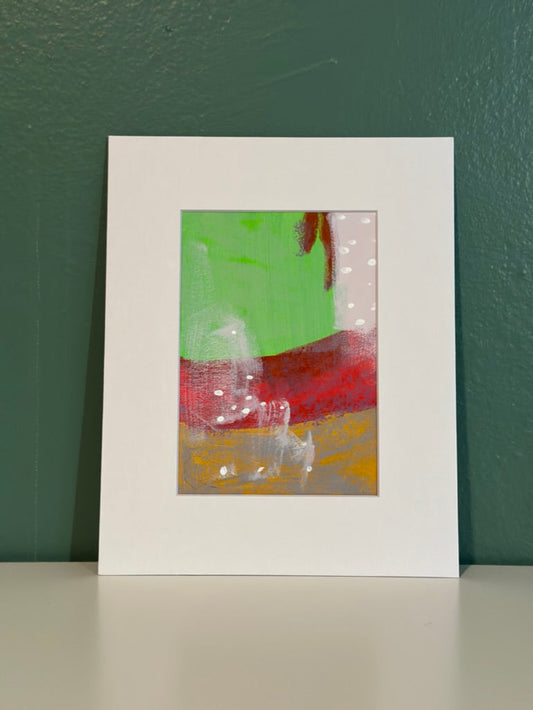 Color Study (Green & Red No.3) - 5x7" on Paper