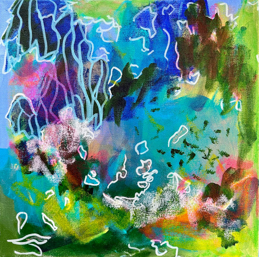 Waltz of the Algae - 12x12"