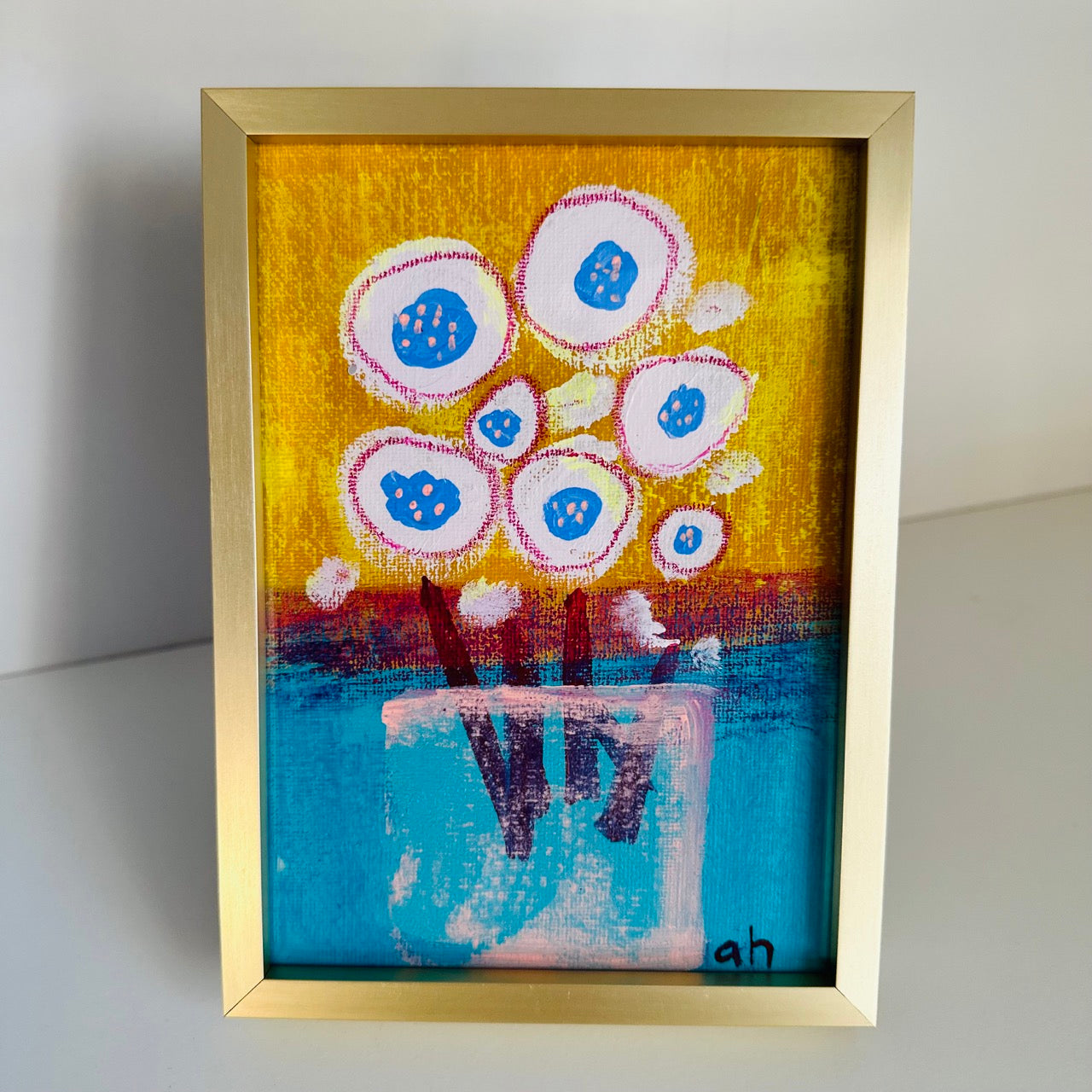Joyful Vase No.2 • 5x7" Mixed Media